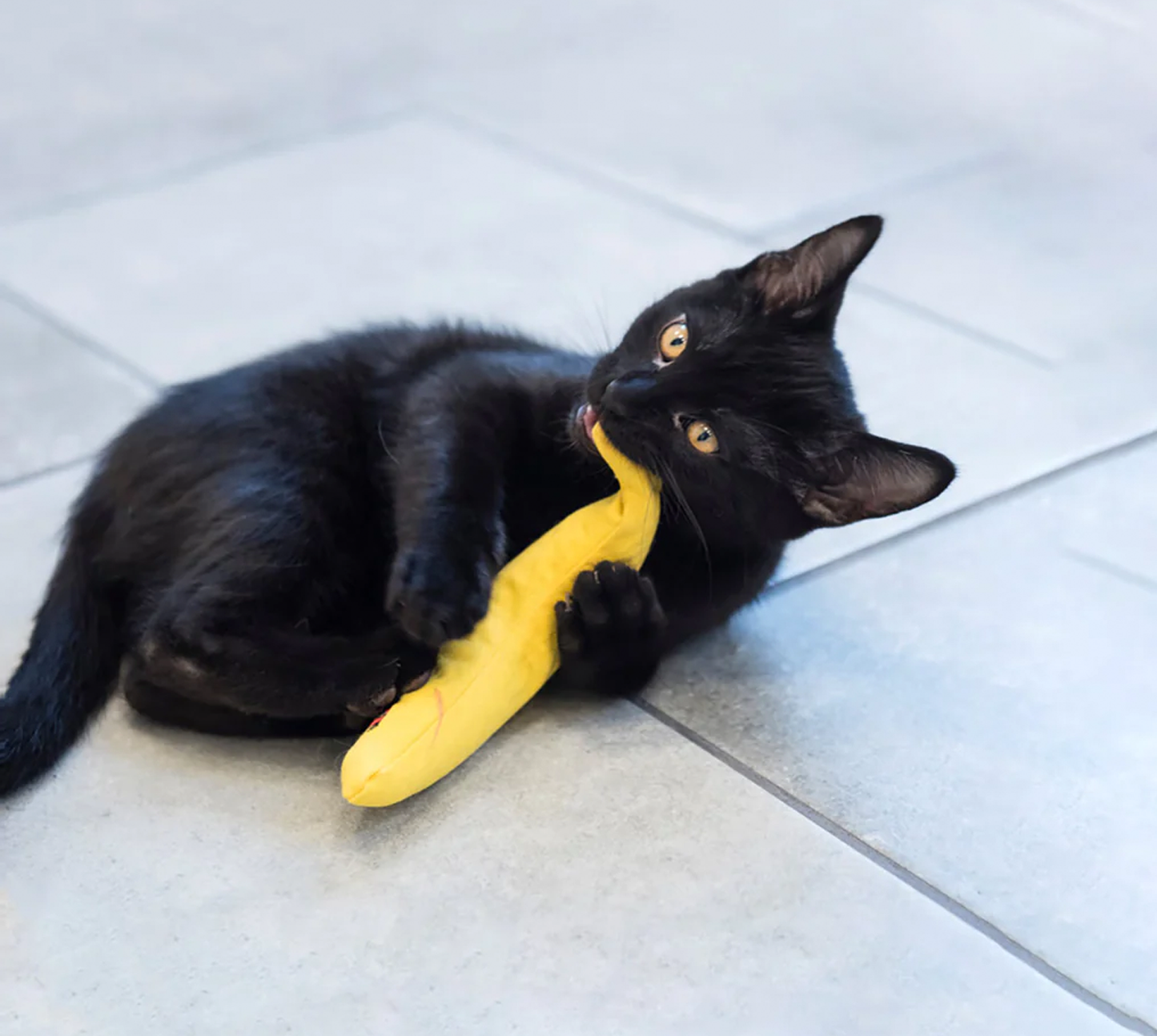 Speelgoed banaan met biologisch kattenkruid