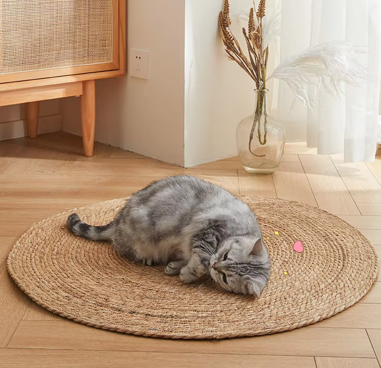 Ronde Krabmat voor Katten β Bescherm je Meubels met Stijl