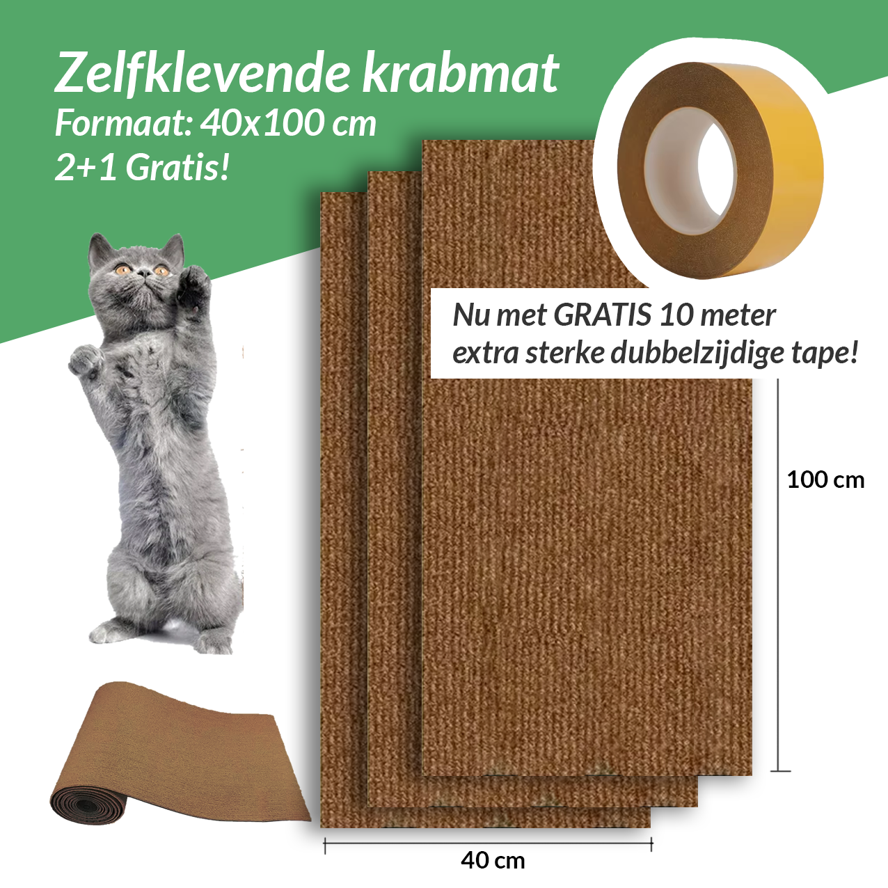 Zelfklevende Meubel- en Bankbescherming tegen Kattennagels
