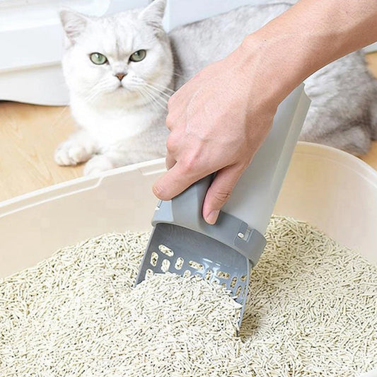 Luxe poepschep voor de kattenbak