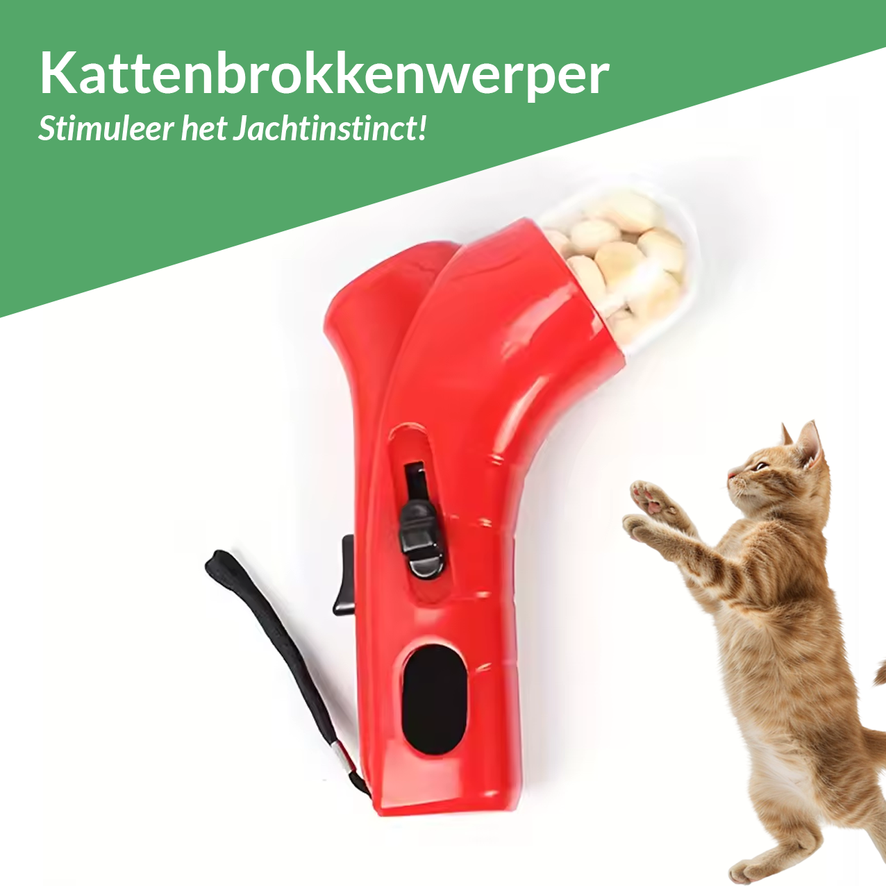 Kattenbrokken Werper - Stimuleer het Jachtinstinct van je Kat!