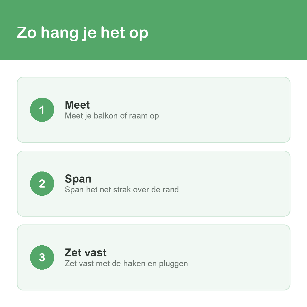Zo hang je het kattennet voor het balkon op in drie stappen