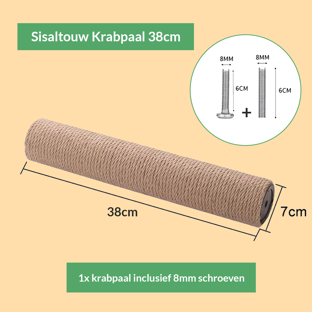 Vervang versleten katten krabpalen