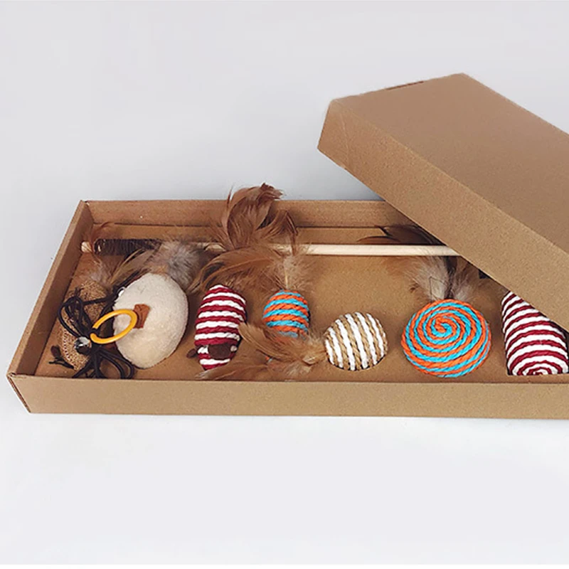 Luxe organische speelgoedset voor speelse Kittens