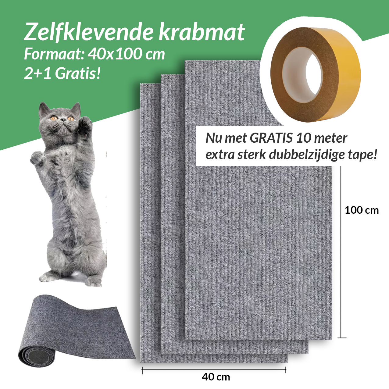 Zelfklevende Meubel- en Bankbescherming tegen Kattennagels